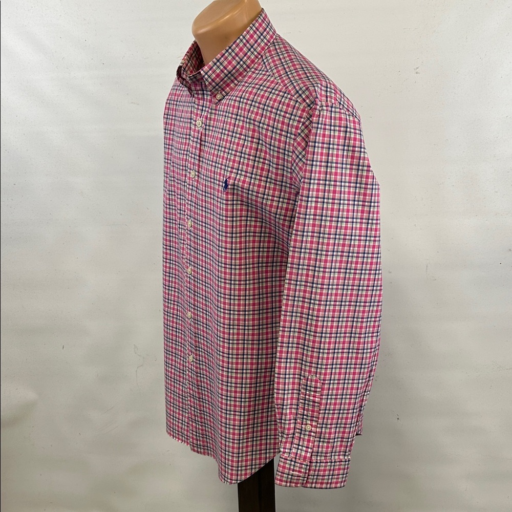 Ralph Lauren long sleeve button down collar shirt.  L - Picture 5 of 7